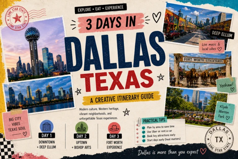 Dallas Itinerary: The Perfect 1 to 3 Day Plan for First-Time Visitors